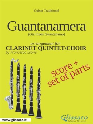 cover image of Guantanamera--Clarinet Quintet/Choir score & parts